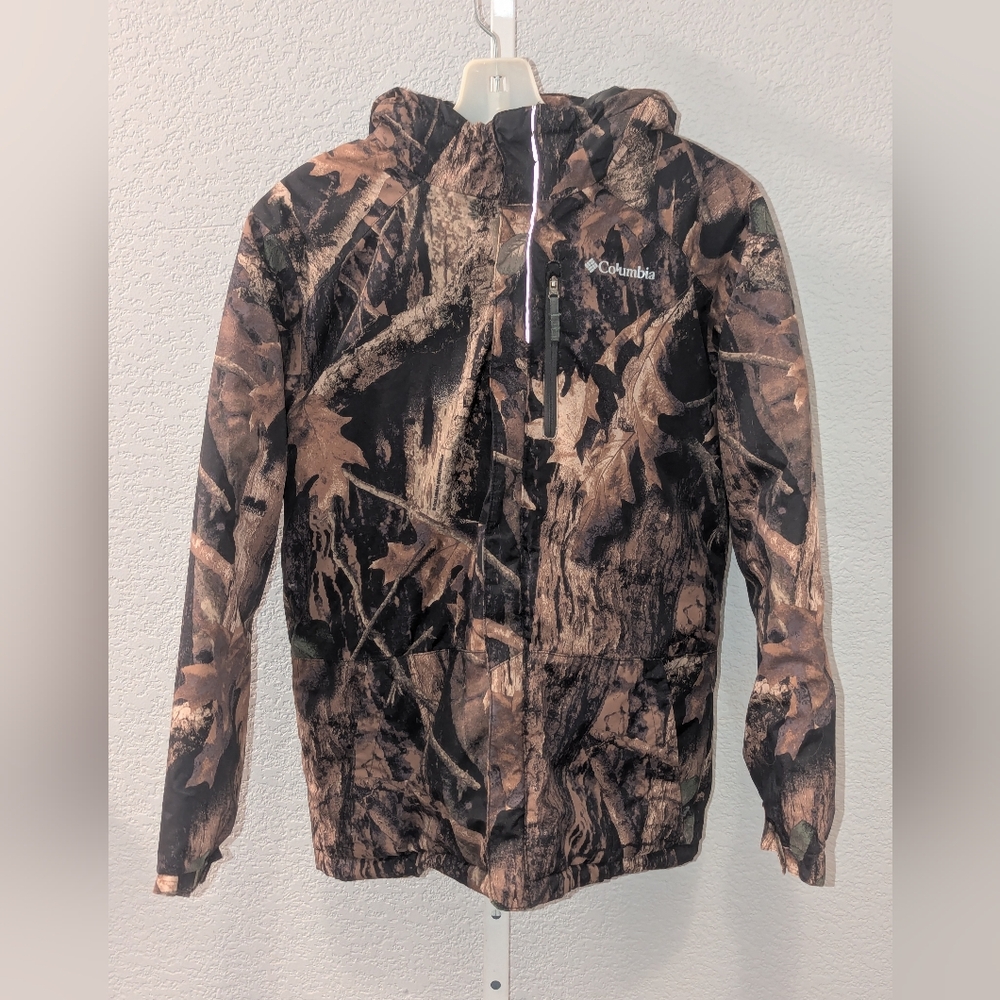 Columbia Camo Hooded Jacket Size 14-16 Youth